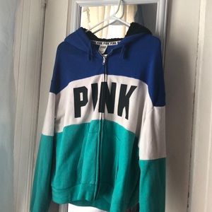 A hoodie from pink